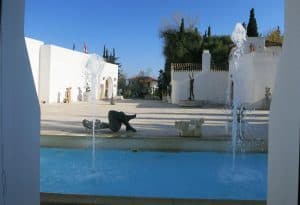 Vorres Museum courtyard