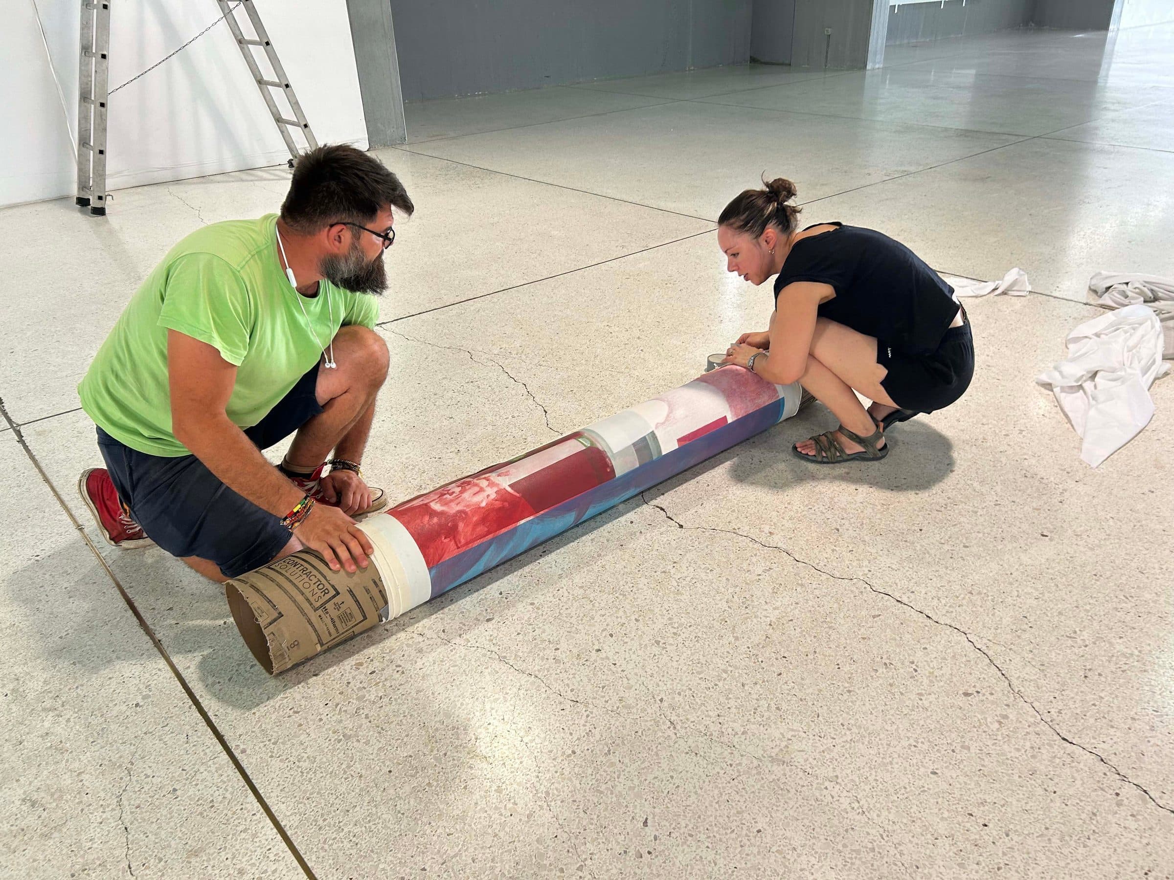 Mounting the exhibition — step 10