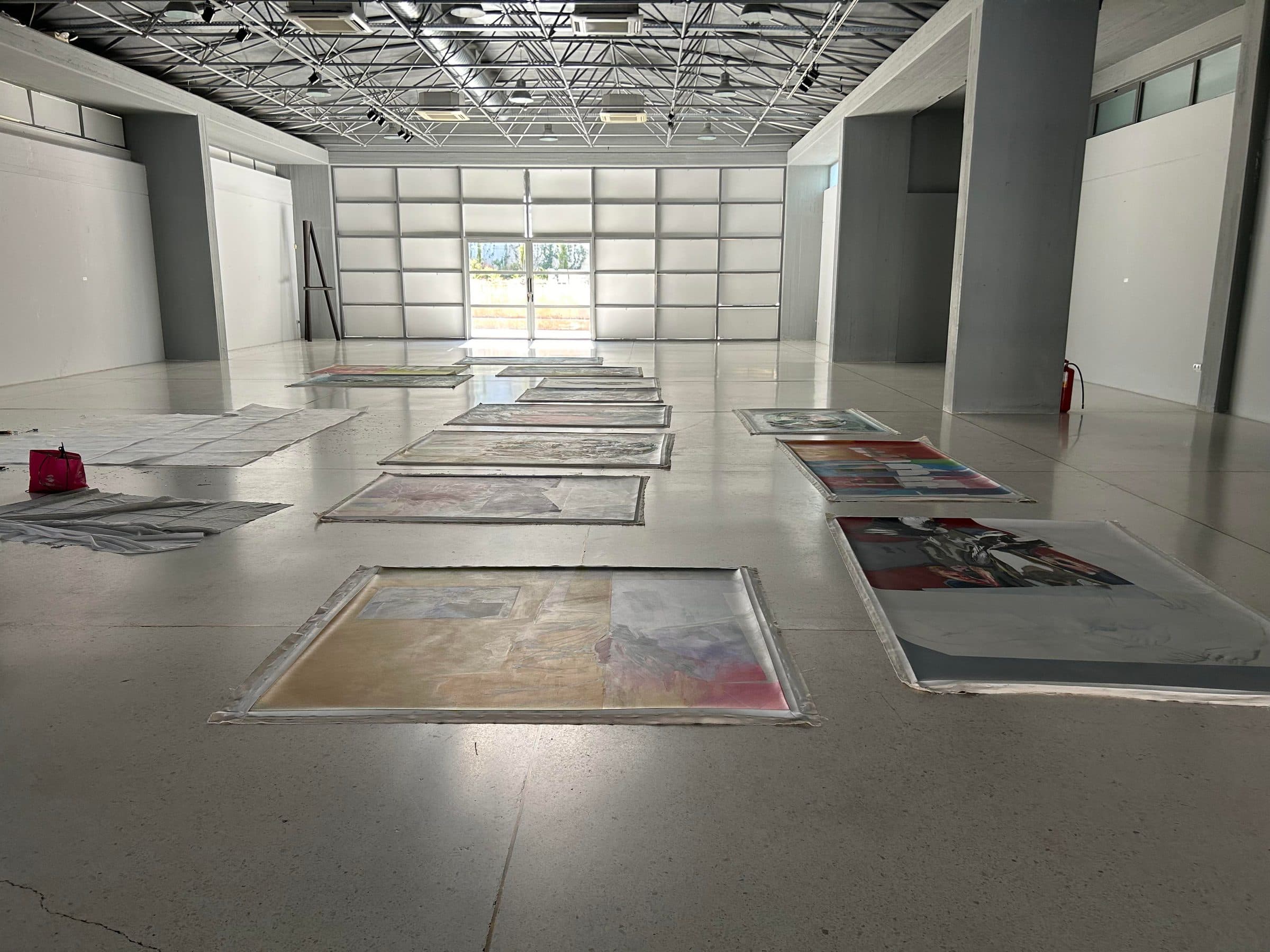 Mounting the exhibition — step 3