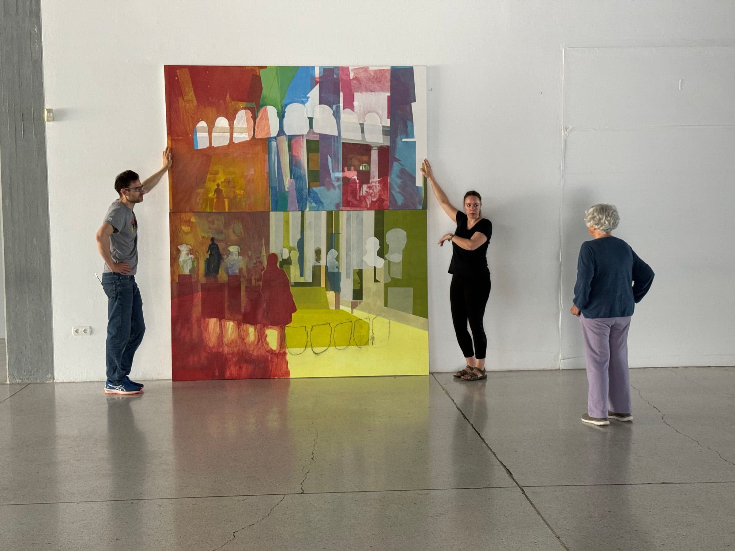 Mounting the exhibition — step 6
