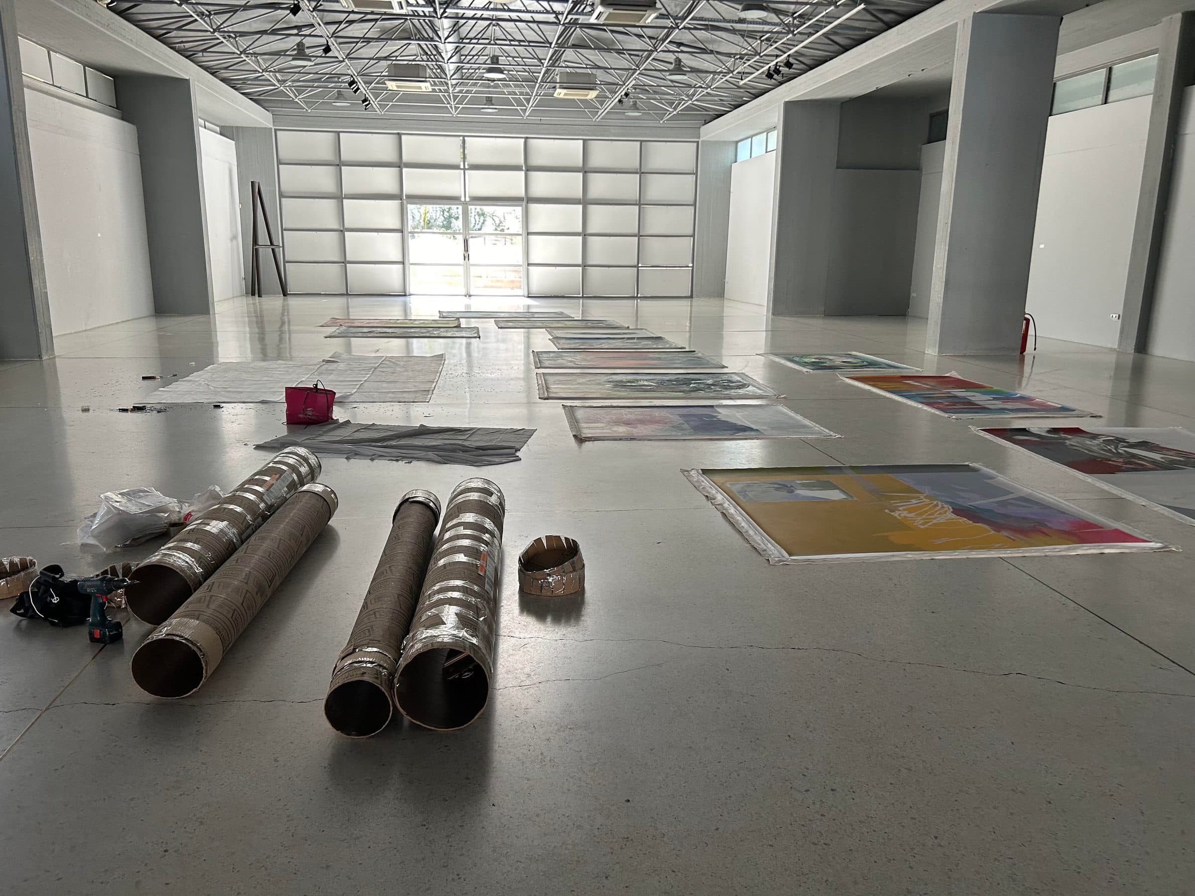 Mounting the exhibition — step 9
